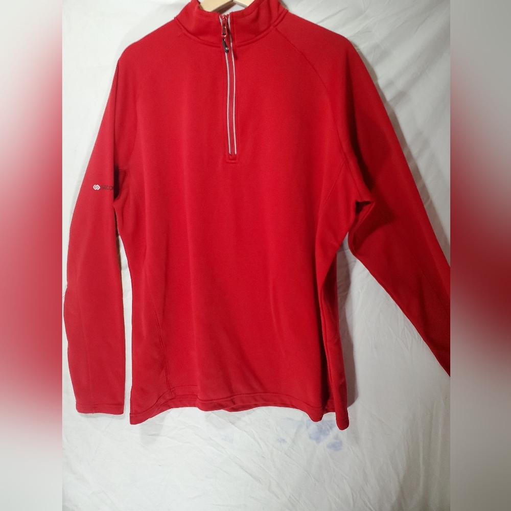 Second Skin Hydrawick Men's Size XXL RED 1/4 Zip Sweatshirt